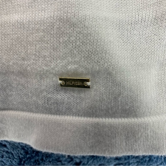 Tommy Hilfiger Sweater Womans XS White Open Front Cardigan Vanilla Minimalism - Picture 4 of 6